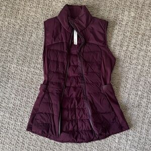 Lululemon Down-For-It All Vest – Bordeaux/Burgundy Goose-Down Women’s Size 4